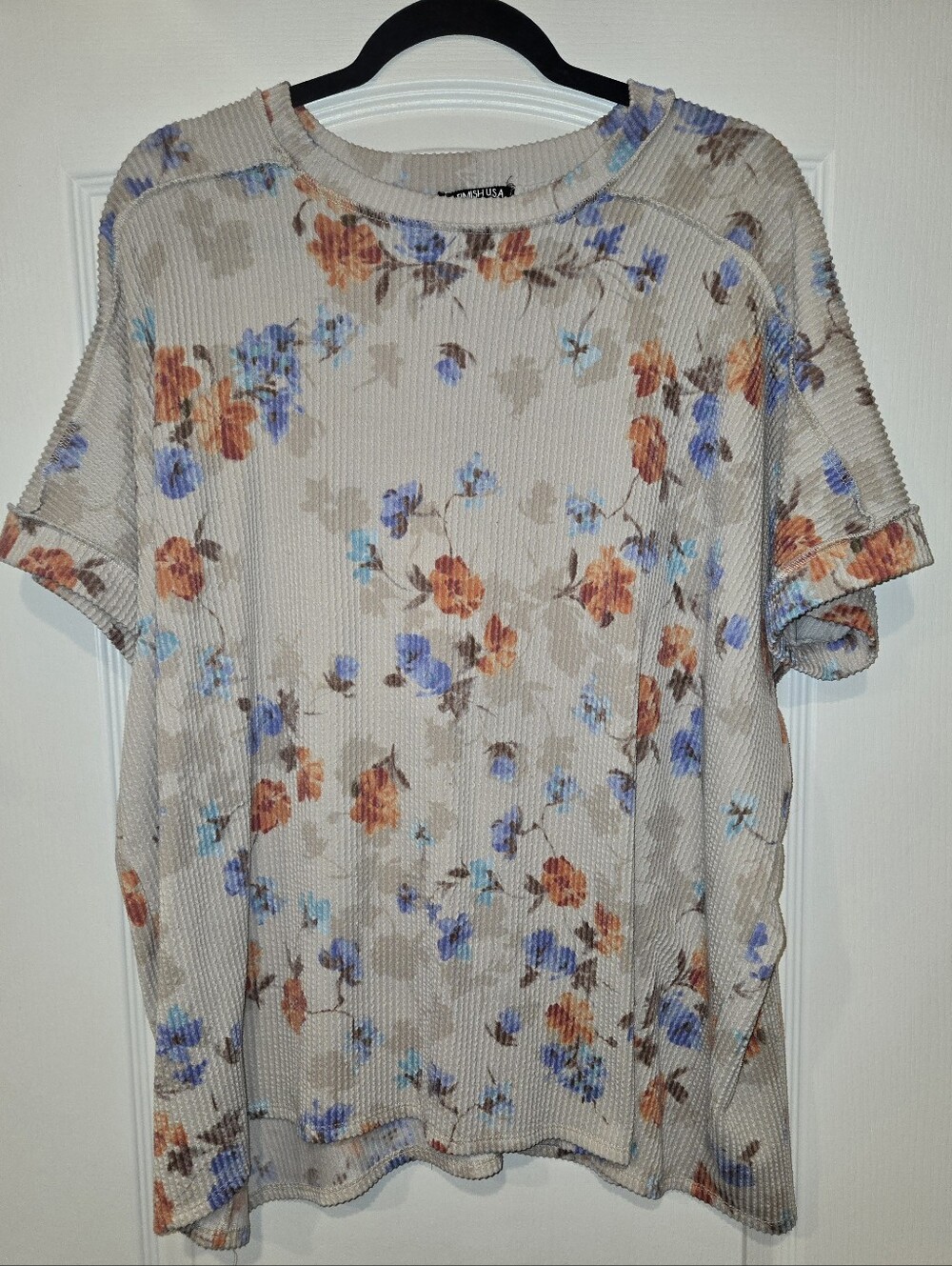 Preowned Good Condition Womens Floral Top Size-1X